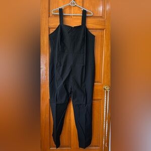 Lovedrobe Black Sleeveless Pinafore Jumpsuit